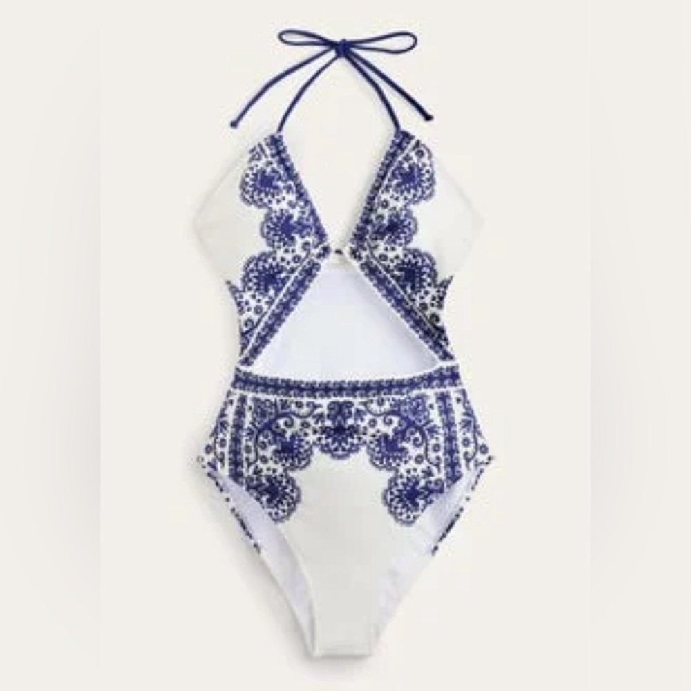 Boden cutout one-piece swimsuit new with tags/never worn! Size 16-18
